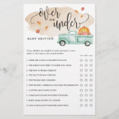 小さなかぼちゃをシャワーの下にオーバー紙ゲームカード チラシ (正面)