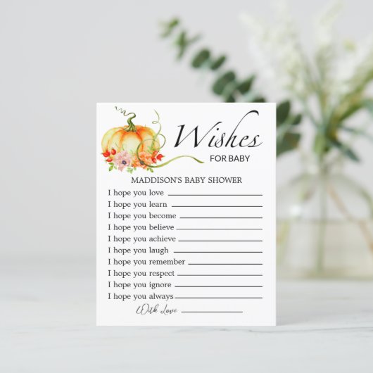 小さなかぼちゃフローラがベビーを願う (スタンド正面)