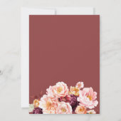 小さなかぼちゃフローラの赤ちゃんシャワーの招待状 招待状 (裏面)