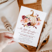 小さなかぼちゃフローラの赤ちゃんシャワーの招待状 招待状