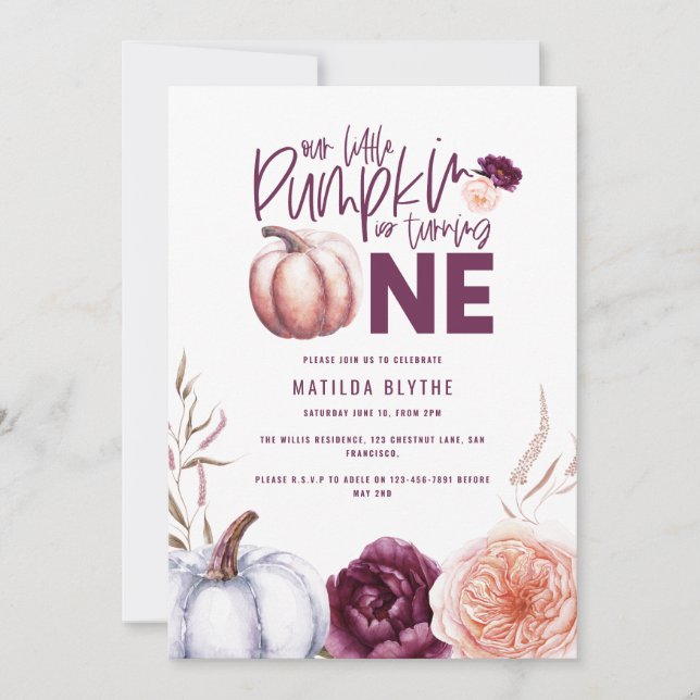 小さなかぼちゃフローラ秋1日 (正面)