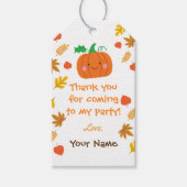 小さなかぼちゃメッセージカード ギフトタグ (正面)