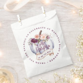 小さなかぼちゃ水色秋赤ちゃんシャワー可食 フェイバーバッグ (クリップ留めされた状態)