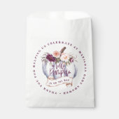 小さなかぼちゃ水色秋赤ちゃんシャワー可食 フェイバーバッグ (正面)