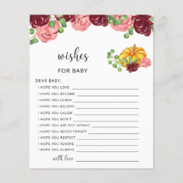 小さなかぼちゃ秋がベビーを願う