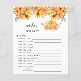 小さなかぼちゃ秋がベビーを願う