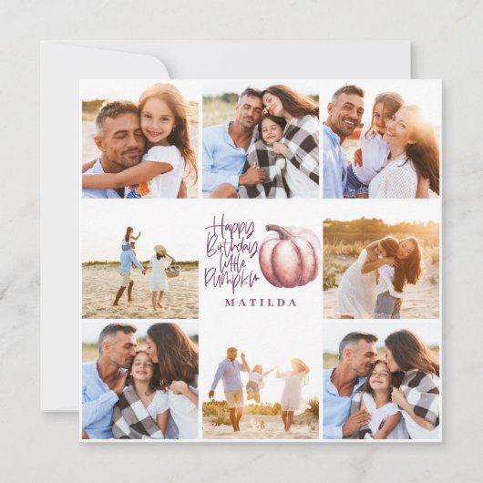 小さなかぼちゃ紫色のピンクのフローラ数々の写真 (正面)