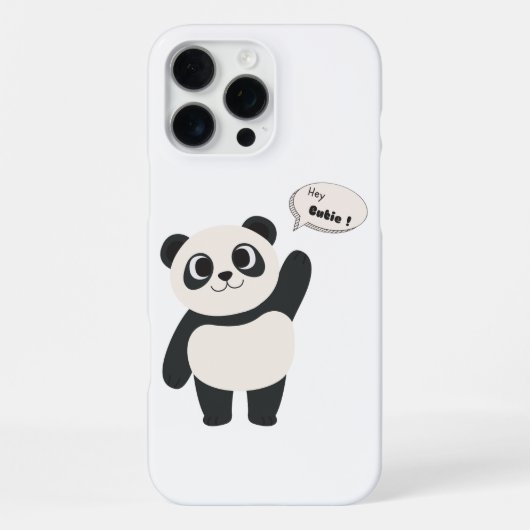 小さなかわいいパンダ iPhoneケース (裏面)