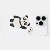 小さなかわいいパンダ iPhoneケース (裏面横)