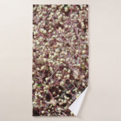 小さなかわいい小さなボール形の型枠野生の白いブッシュ バスタオル (バスタオル)