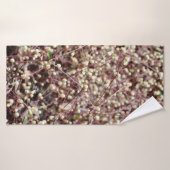 小さなかわいい小さなボール形の型枠野生の白いブッシュ バスタオル (バスタオル)