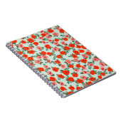 小さなかわいい野生の花のシームレスなディティ模様。 ノートブック (右側)