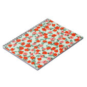 小さなかわいい野生の花のシームレスなディティ模様。 ノートブック (左側)