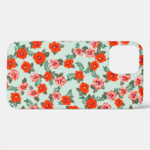 小さなかわいい野生の花のシームレスなディティ模様。 Case-Mate iPhoneケース (裏面 (横))