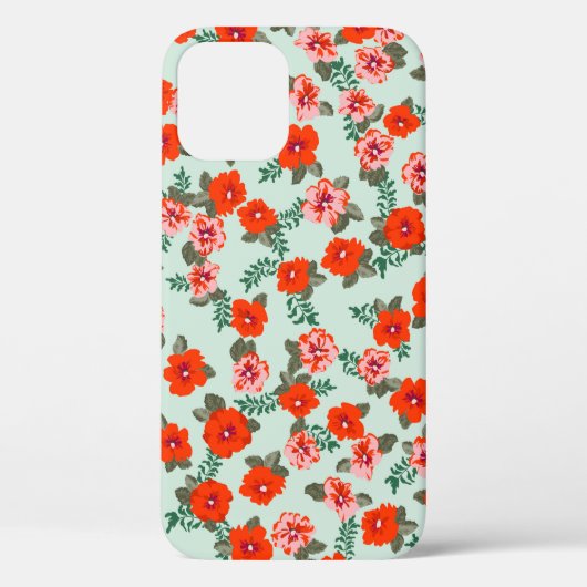 小さなかわいい野生の花のシームレスなディティ模様。 Case-Mate iPhoneケース (裏面)