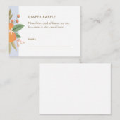 小さなかわいこちゃんおむつラッフルチケットエンクロージャカード エンクロージャーカード (正面/裏面)