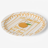 小さなかわいこちゃんお洒落の赤ちゃんシャワーカスタム ペーパープレート (アングル)