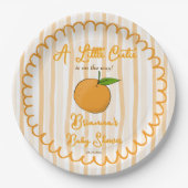 小さなかわいこちゃんお洒落の赤ちゃんシャワーカスタム ペーパープレート (正面)