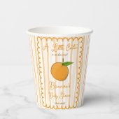 小さなかわいこちゃんお洒落の赤ちゃんシャワー 紙コップ (裏面)