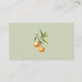 小さなかわいこちゃんがオレンジ色のディスプレイシャワーを提供している エンクロージャーカード (裏面)