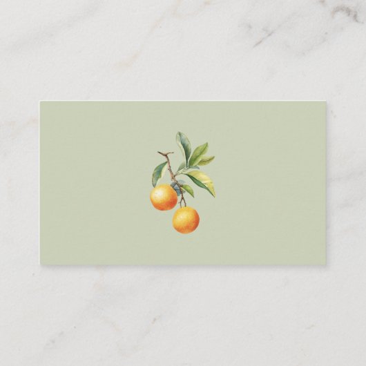 小さなかわいこちゃんがオレンジ色のディスプレイシャワーを提供している エンクロージャーカード (裏面)