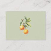 小さなかわいこちゃんがオレンジ色の本のベビーに向かっている エンクロージャーカード (裏面)