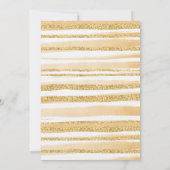 小さなかわいこちゃんがオレンジ色の赤ちゃんシャワーの途中にある サンキューカード (裏面)