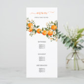 小さなかわいこちゃんがオレンジ色の赤ちゃんシャワーを浴びる メニュー (スタンド正面)