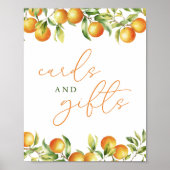 小さなかわいこちゃんがカードとギフトのサインを途中にある ポスター (正面)