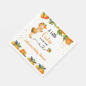 小さなかわいこちゃんが彼女の方法ベビーシャワーナプキンス スタンダードランチョンナプキン (角)