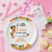 小さなかわいこちゃんが彼女の方法ベビーシャワープレート ペーパープレート (パーティー)