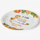 小さなかわいこちゃんが彼女の方法ベビーシャワー ペーパープレート (アングル)