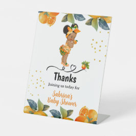 小さなかわいこちゃんが彼女の方法ベビーシャワー 台座サイン