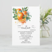 小さなかわいこちゃんが赤ちゃんシャワーの途中にある 招待状 (スタンド正面)