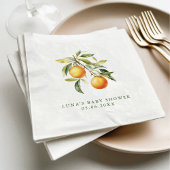 小さなかわいこちゃんが赤ちゃんシャワーを浴びている スタンダードランチョンナプキン