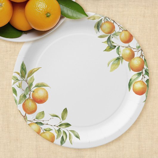 小さなかわいこちゃんが赤ちゃんシャワーを浴びている ペーパープレート