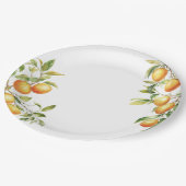 小さなかわいこちゃんが赤ちゃんシャワーを浴びている ペーパープレート (アングル)