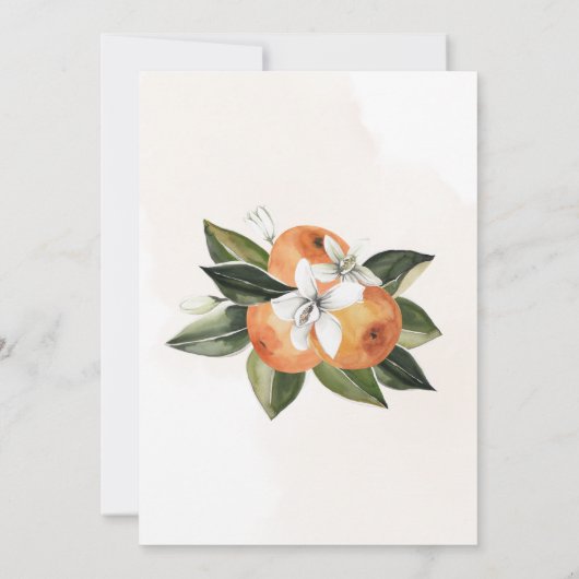 小さなかわいこちゃんが赤ちゃんシャワーを浴びている 招待状 (裏面)