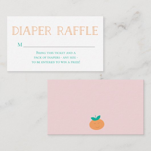 小さなかわいこちゃんが途中おむつラッフルカードにある エンクロージャーカード (正面/裏面)