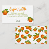 小さなかわいこちゃんが途中おむつラッフルカード エンクロージャーカード (正面/裏面)