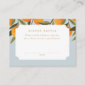 小さなかわいこちゃんが途中おむつラッフルチケット エンクロージャーカード (正面)