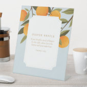 小さなかわいこちゃんが途中おむつラッフル 台座サイン (インサイチュ)