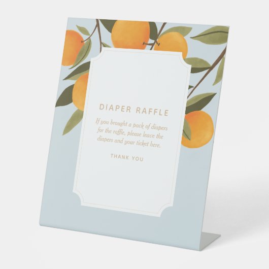 小さなかわいこちゃんが途中おむつラッフル 台座サイン (正面)