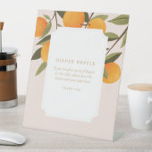 小さなかわいこちゃんが途中おむつラッフル 台座サイン (インサイチュ)