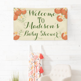 小さなかわいこちゃんが途中でオレンジ、セージ 横断幕