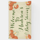 小さなかわいこちゃんが途中でオレンジ、セージ 横断幕 (縦)