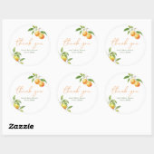 小さなかわいこちゃんが途中のシャワーの好意シール ラウンドシール (シート)