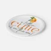 小さなかわいこちゃんが途中のプレート ペーパープレート (アングル)