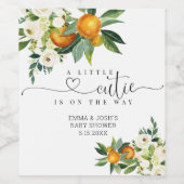 小さなかわいこちゃんが途中のワインのボトルラベル ワインラベル (シングルラベル)