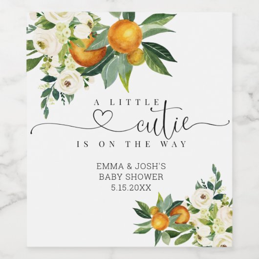 小さなかわいこちゃんが途中のワインのボトルラベル ワインラベル (シングルラベル)